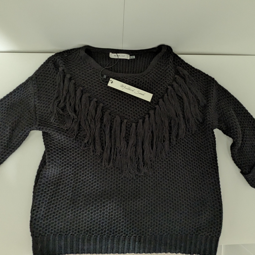 NWT Short Sleeve sweater by Mustard Seed size small